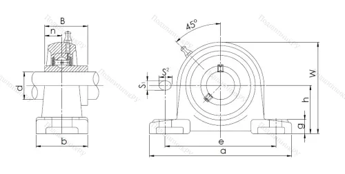 Подшипниковый узел UCP 205 в Нижневартовске