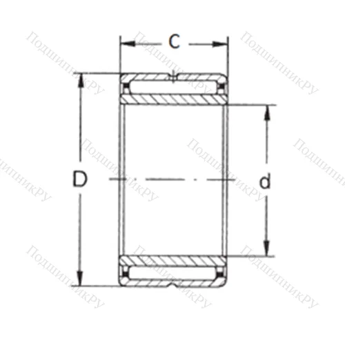 Подшипник игольчатый радиальный NKI 45/25