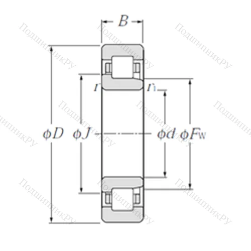 Подшипник роликовый радиальный NJ 1076