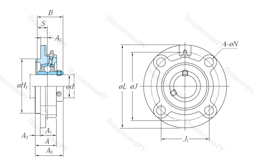 Подшипниковый узел UCFC 211 J в Нижневартовске