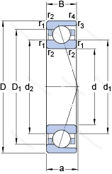 Подшипник 7040 CD/P 4A в Нижневартовске