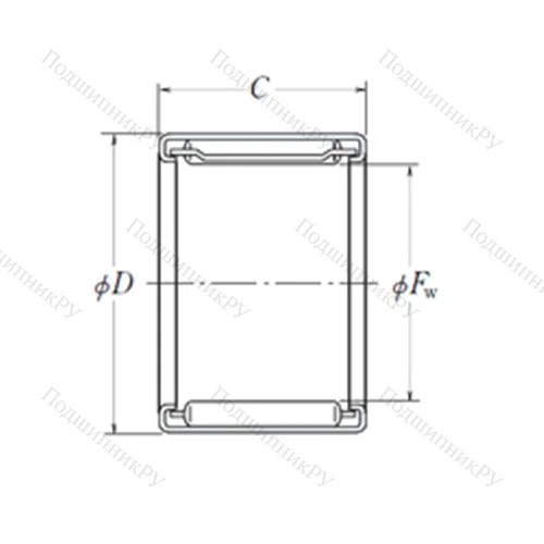 Подшипник игольчатый радиальный FJ-3026