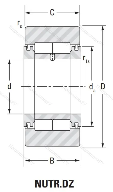 Игольчатый подшипник NUTR 20 DZ