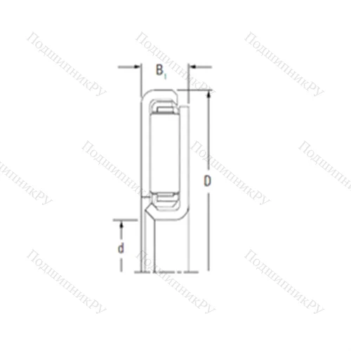 Подшипник игольчатый упорный FNTKF-4367