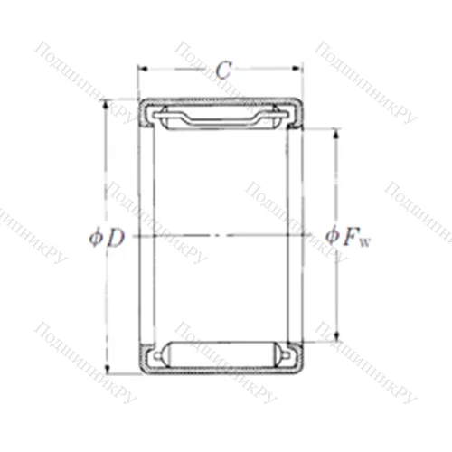 Подшипник игольчатый радиальный FJL-2525L