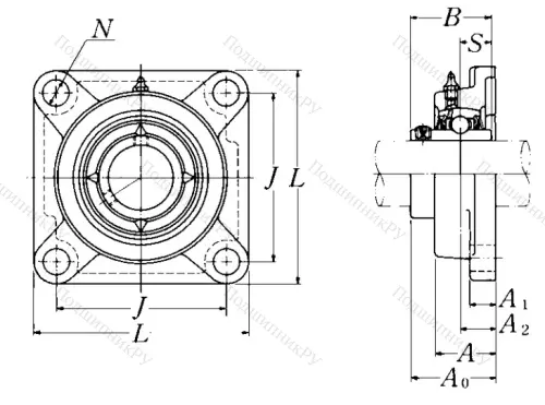 Подшипниковый узел UCFX 12 D 1 в Нижневартовске