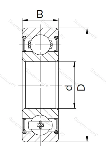 Миниатюрный шариковый подшипник 80016 T (606 ZZT) WZO1TEEIFV в Нижневартовске