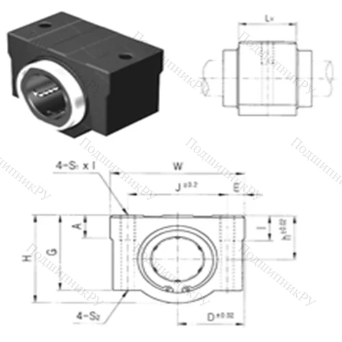 Подшипник шариковый линейный SC 40VUU