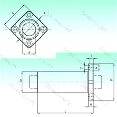Подшипник шариковый линейный KBKL 60-PP