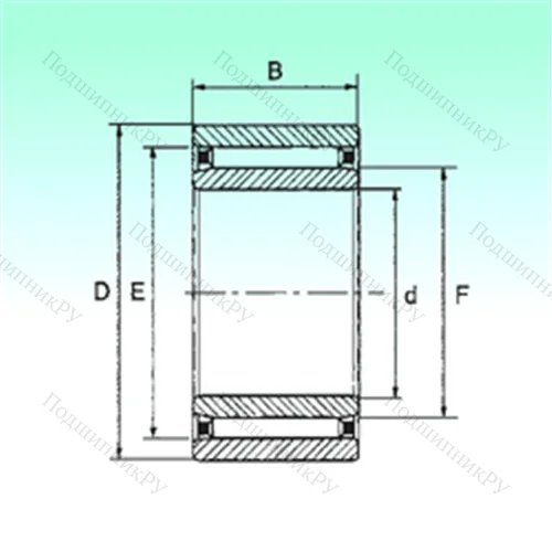 Подшипник игольчатый радиальный NAO 40x65x20