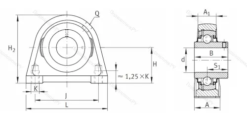 Подшипниковый узел RSHEY 35 XL N в Нижневартовске