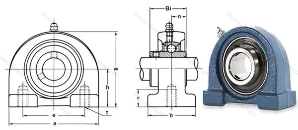 Подшипниковый узел UCPA 202
