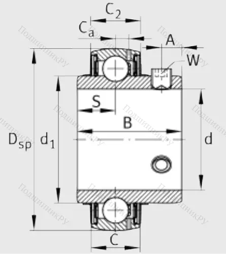Корпусный подшипник UC 206 в Нижневартовске