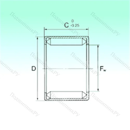 Подшипник игольчатый радиальный HN 1516