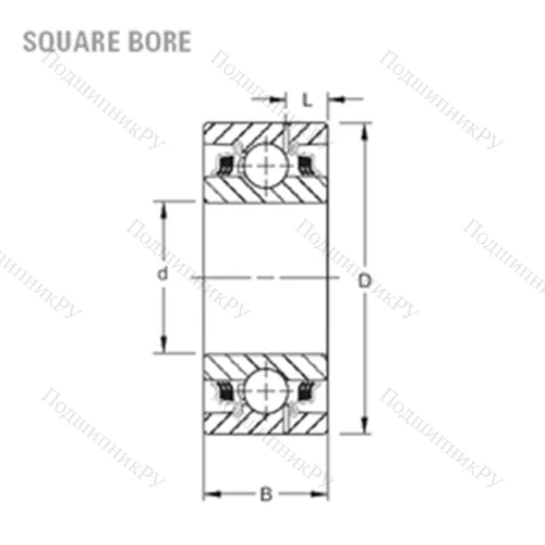 Подшипник шариковый радиальный GW 211PP 17