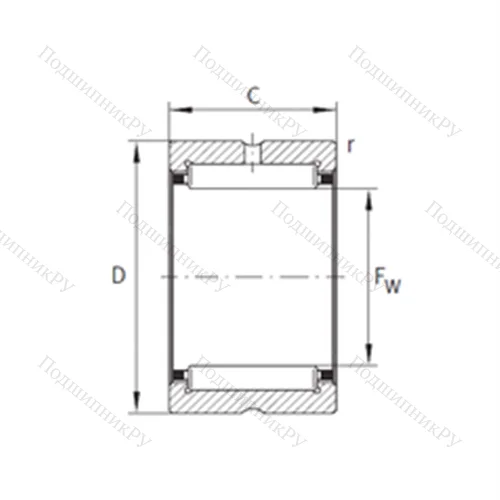 Подшипник игольчатый радиальный RNA 4824-XL