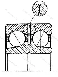 Модификация подшипника 5-336909Е размер 46,035x57,15x12,7 ГПЗ-4