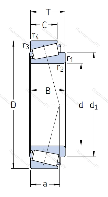 Конический роликовый подшипник 33209/Q