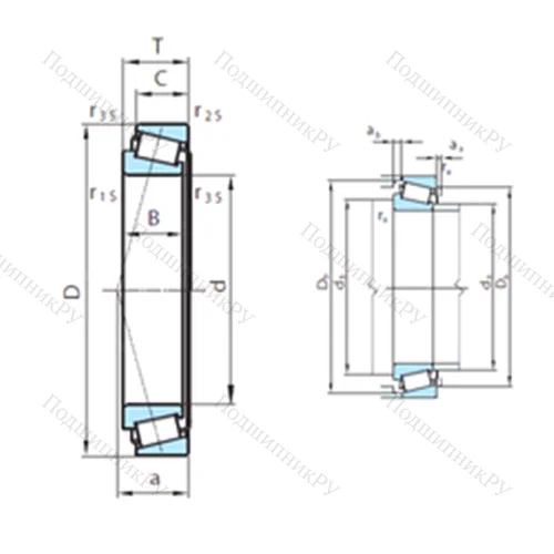 Подшипник роликовый радиально-упорный PSL 610-300