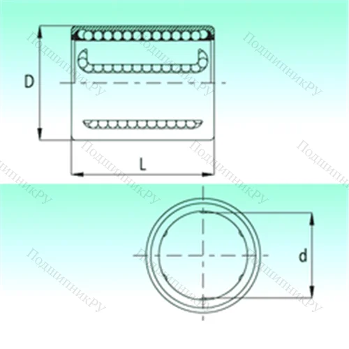 Подшипник шариковый линейный KH 1630-PP