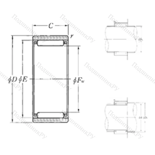 Подшипник игольчатый радиальный RNAO-6?13?8T 2
