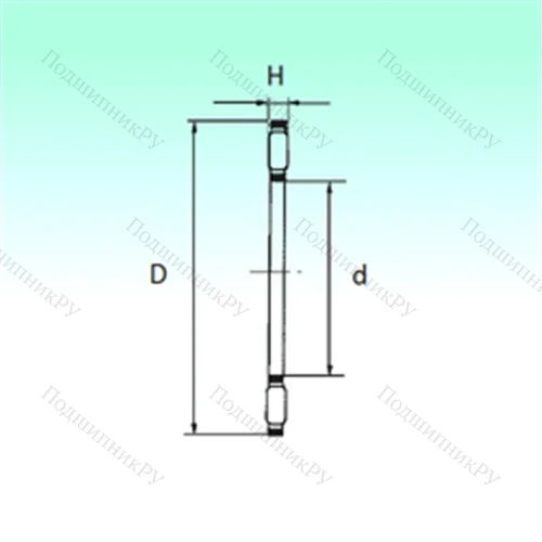 Подшипник игольчатый упорный AXK 150190