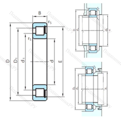 Подшипник роликовый радиальный PSL 412-301