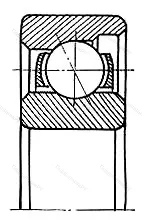 Модификация подшипника 5-6006 размер 6x21x7 от производителя  ГПЗ-4
