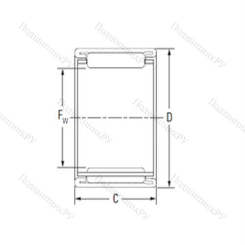 Подшипник игольчатый радиальный BTM 3845-OH