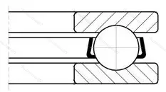 Модификация подшипника 6-8311 размер 55x105x35