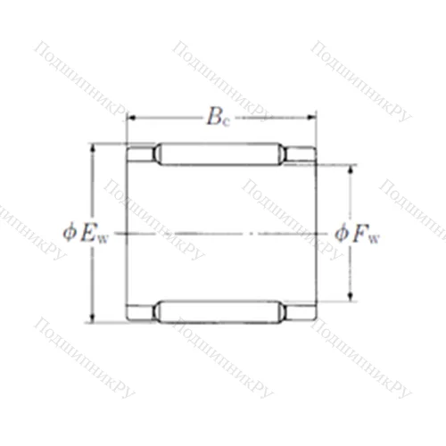 Подшипник игольчатый радиальный FBN-182223Z-E