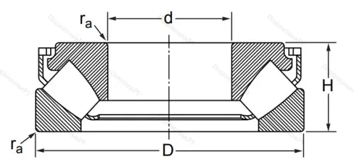 Упорный роликовый подшипник 29415 M (9039415 Л ГОСТ) в Нижневартовске