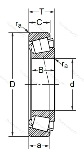 Конический роликовый подшипник 7313 (30313) в Нижневартовске