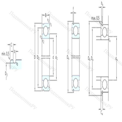 Подшипник шариковый радиальный 6409N от производителя  SKF