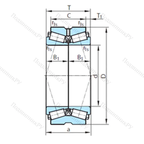 Подшипник роликовый радиально-упорный PSL 610-7