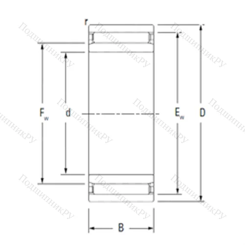 Подшипник игольчатый радиальный