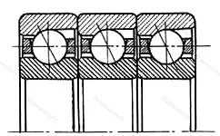 Подшипник 3X 7322GTB/TT размер 110x240x150 от производителя  SKF