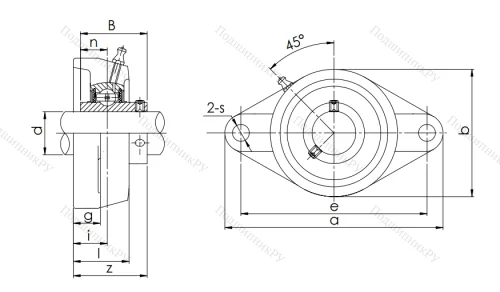 Подшипниковый узел UCFL 209 в Нижневартовске