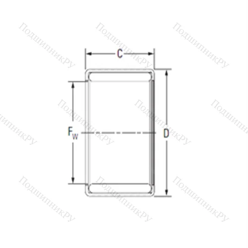 Подшипник игольчатый радиальный Y 812
