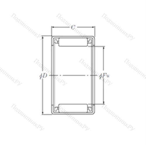 Подшипник игольчатый радиальный HMK 2930