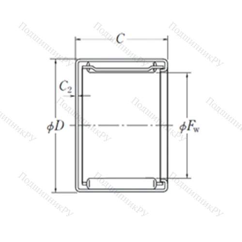 Подшипник игольчатый радиальный MFJ-5020