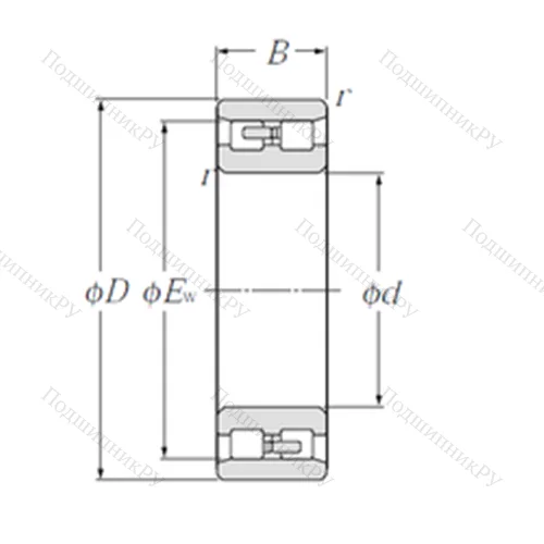 Подшипник роликовый радиальный NN 3005