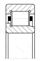 Подшипник  42607 (NJ 2307) размер 35x80x31 от производителя  BBC