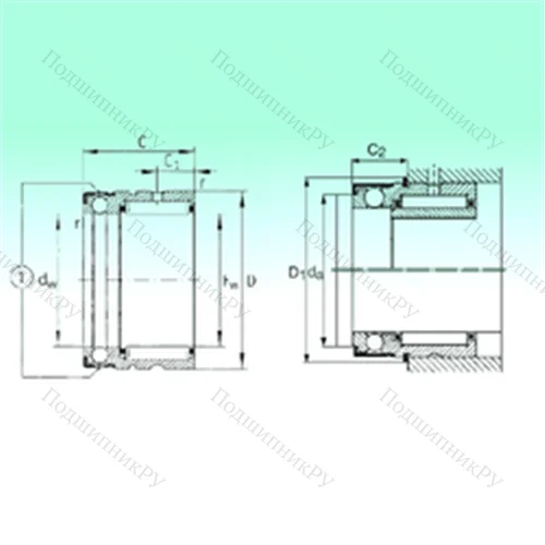 Подшипник комбинированный NX 20