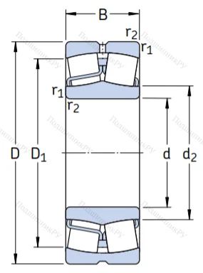 Сферический роликовый подшипник 22222 E