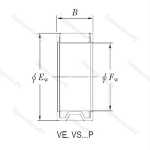 Подшипник игольчатый радиальный VE 101410AB 1