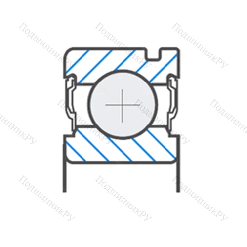 Подшипник шариковый радиальный AB 40204S 15