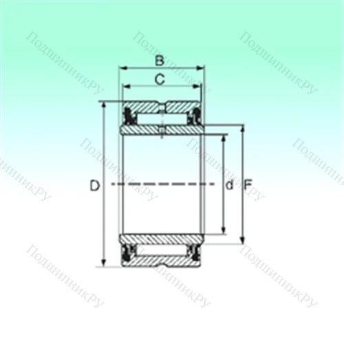 Подшипник игольчатый радиальный NA 4906 2RS от производителя  NBS