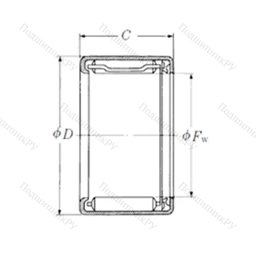 Подшипник игольчатый радиальный FJLT-2518