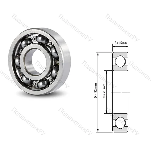 Подшипник шариковый радиальный 6409-2RS